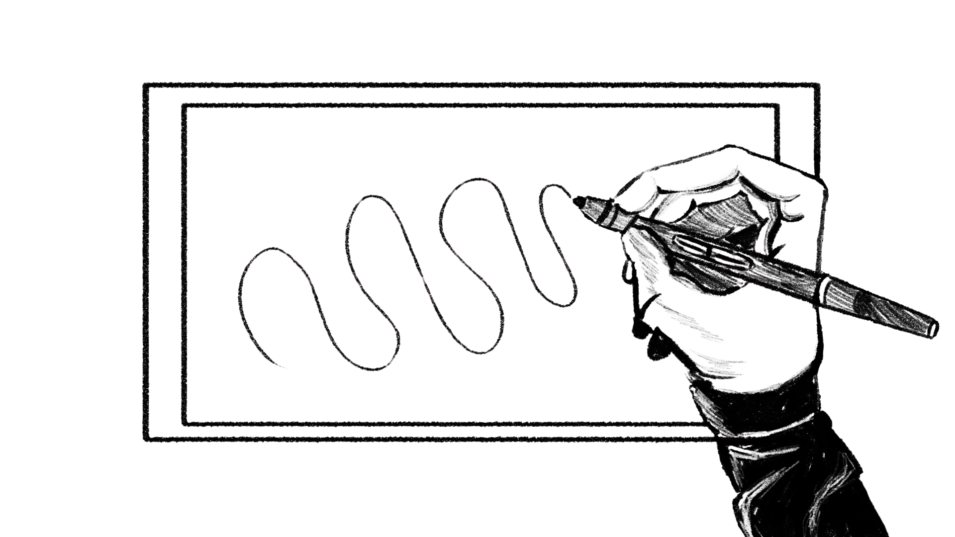 Dessin d'une main qui dessine